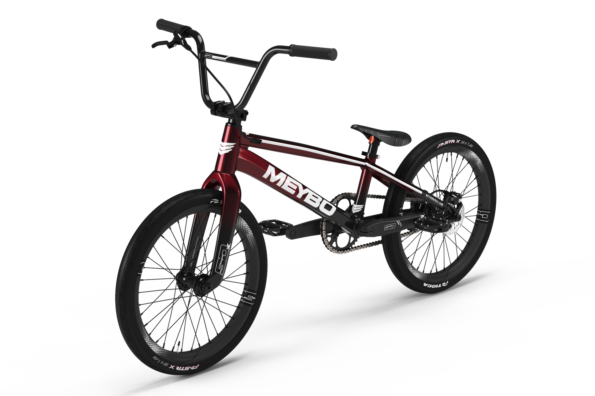 Meybo Patron BMX Race Bike-Red/Black/White-Pro 22