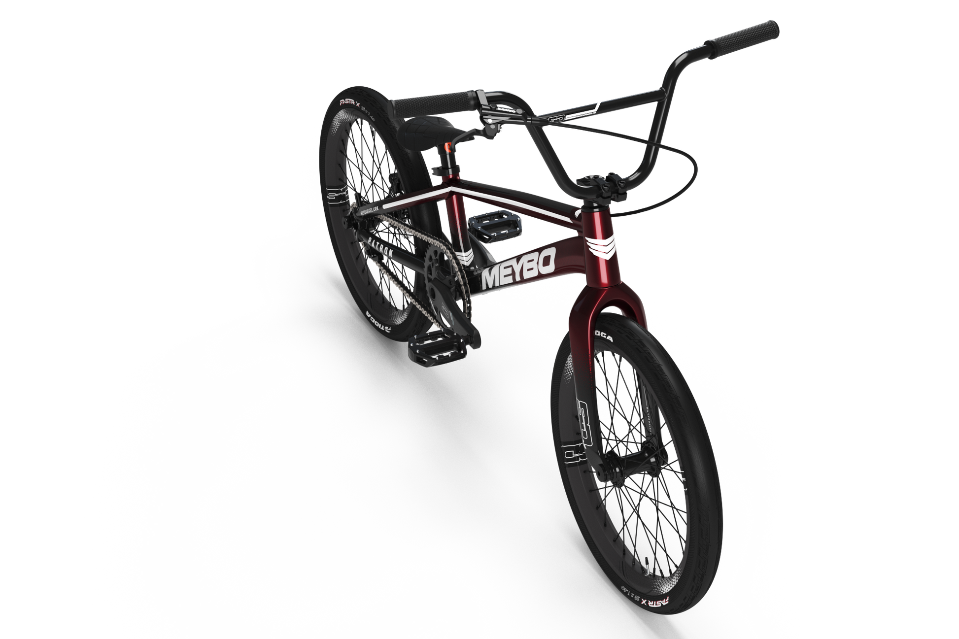 Meybo Patron BMX Race Bike-Red/Black/White-Pro 21.5