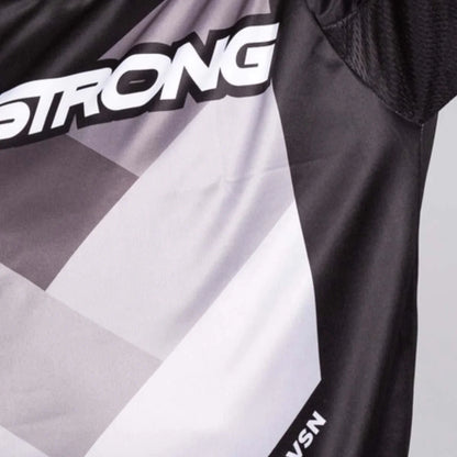 Stay Strong Chevron BMX Race Jersey-Black
