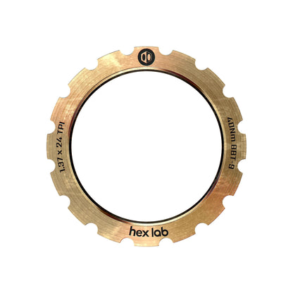 Hex Lab Titanium Lock Ring - Gold