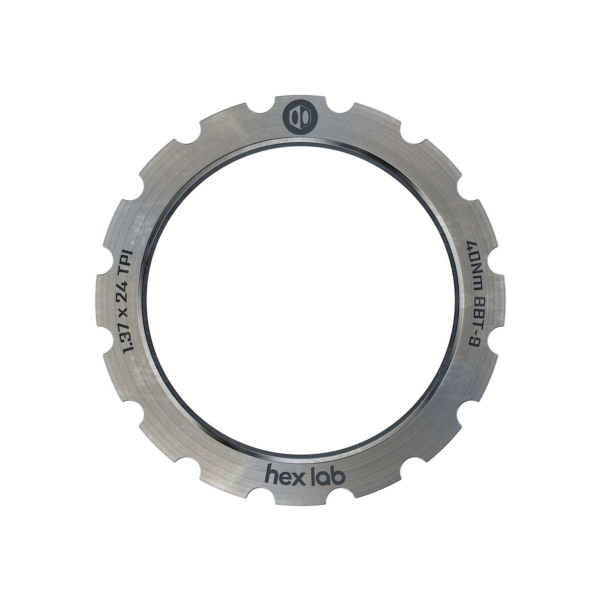 Hex Lab Titanium Lock Ring - Natural
