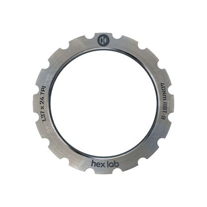 Hex Lab Titanium Lock Ring - Natural