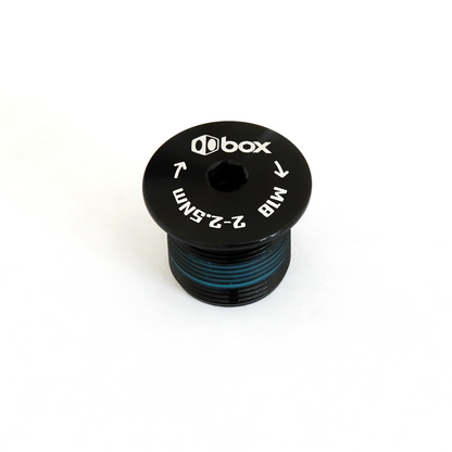 Box Crank 2pc spindle fixing bolt black