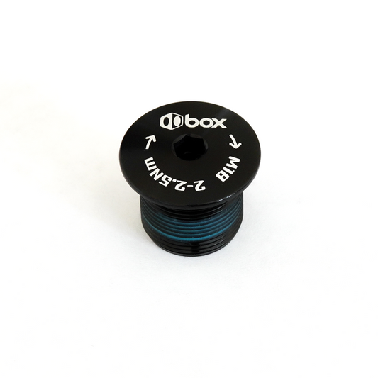 Box Crank 2pc spindle fixing bolt black