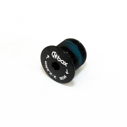 Box Crank 2pc spindle fixing bolt alloy black