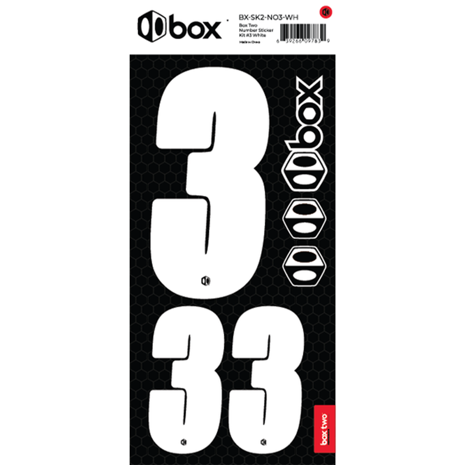 Number 3 White