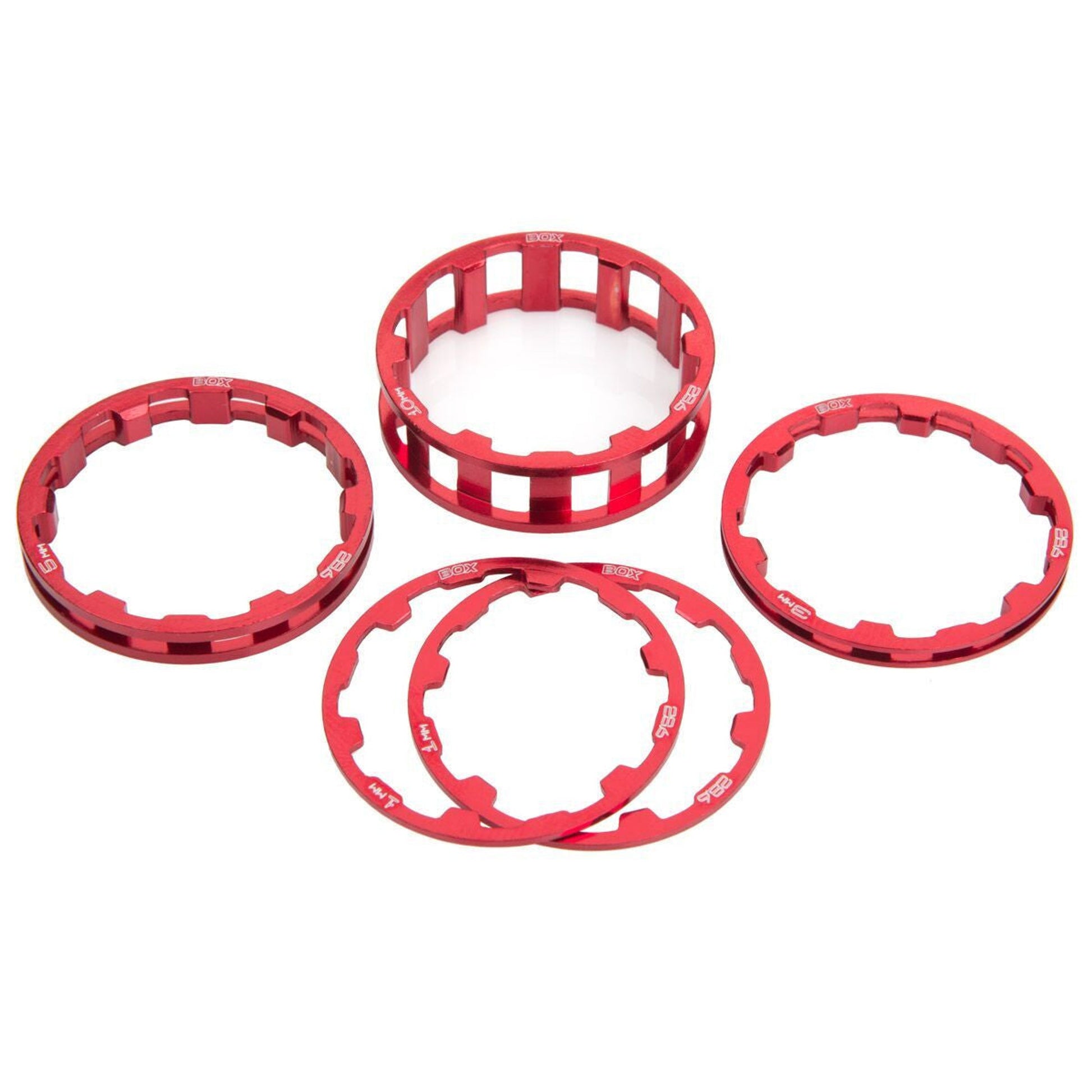 Box One Stem Spacers Kit - Red