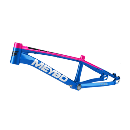 Meybo Holeshot 2025 BMX Race Frame - Blue/Pink/Black