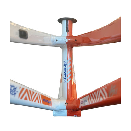 Stay Strong For Life V5.1 Disc Alloy BMX Race Frame - White/Orange