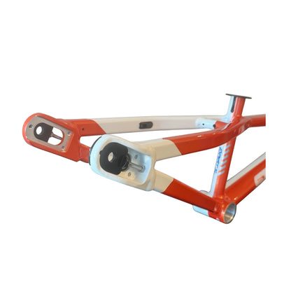 Stay Strong For Life V5.1 Disc Alloy BMX Race Frame - White/Orange