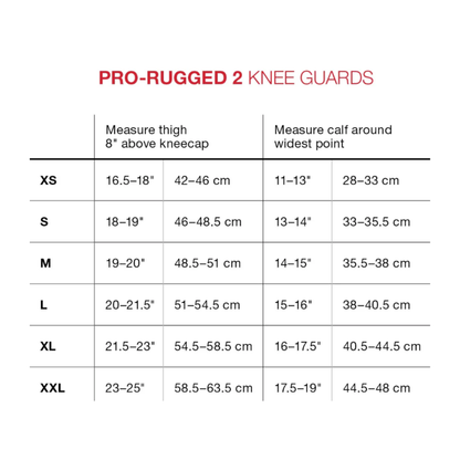 Pro-Rugged 2 MTB Knee Guards - Black