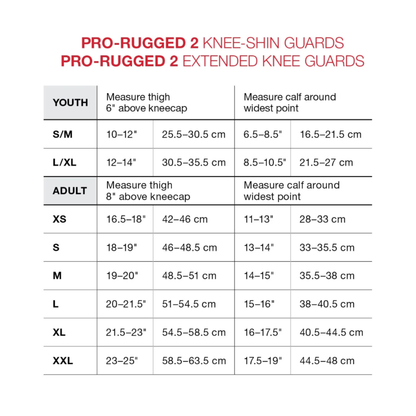 Pro-Rugged 2 MTB Extended Knee Guards (Youth)