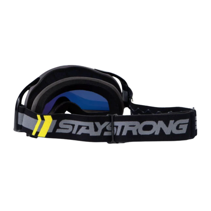 Stay Strong BMX Race DVSN Goggles - Black/Gray