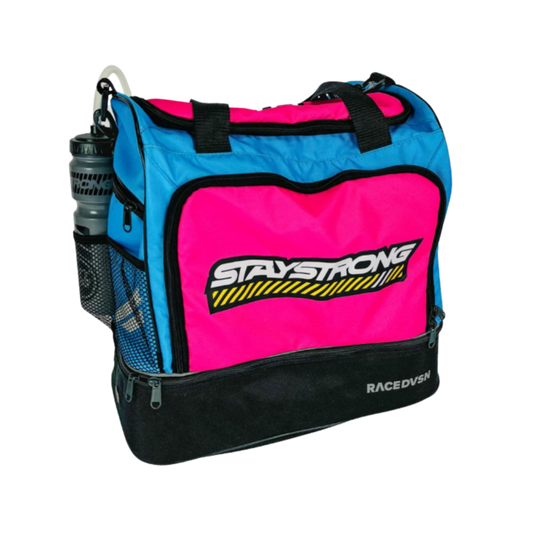 Stay Strong Chevron Kit/Helmet Bag - Pink