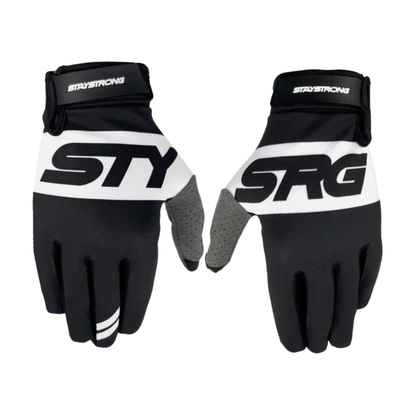 Stay Strong Classic BMX Race Gloves - Black