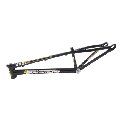 Stay Strong For Life V4 V-Brake Alloy BMX Race Frame-Black/Silver