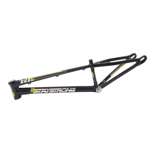 Stay Strong For Life V4 V-Brake Alloy BMX Race Frame-Black/Silver