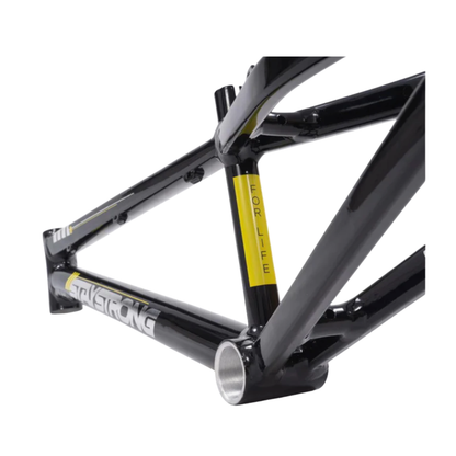 Stay Strong For Life V4 V-Brake Alloy BMX Race Frame-Black/Silver