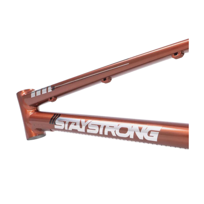 Stay Strong For Life V4 V-Brake Alloy BMX Race Frame-Copper