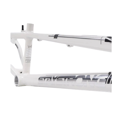 Stay Strong For Life V4 V-Brake Alloy BMX Race Frame - White