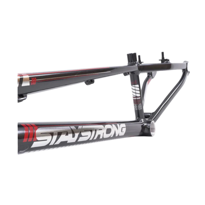 Stay Strong For Life V4 V-Break Alloy BMX Race Frame-Gray/Silver-PRO XXL