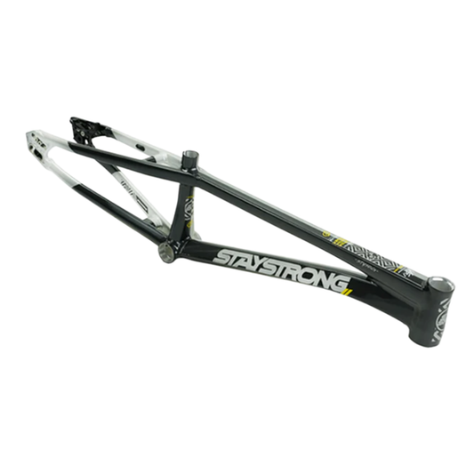 Stay Strong For Life V5.1 Disc Alloy BMX Race Frame - Charcoal/Silver