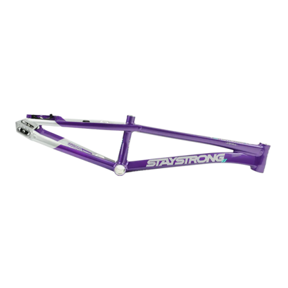 Stay Strong For Life V5.1 Disc Alloy BMX Race Frame - Purple/Silver