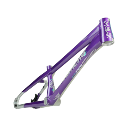 Stay Strong For Life V5.1 Disc Alloy BMX Race Frame - Purple/Silver