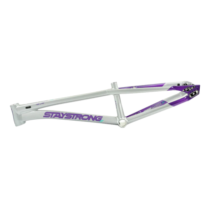 Stay Strong For Life V5.1 Disc Alloy BMX Race Frame - Purple/Silver