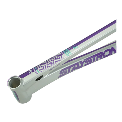 Stay Strong For Life V5.1 Disc Alloy BMX Race Frame - Purple/Silver