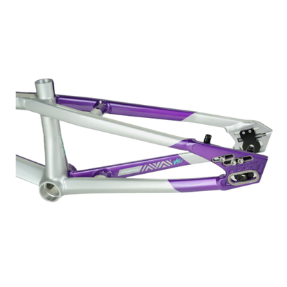 Stay Strong For Life V5.1 Disc Alloy BMX Race Frame - Purple/Silver