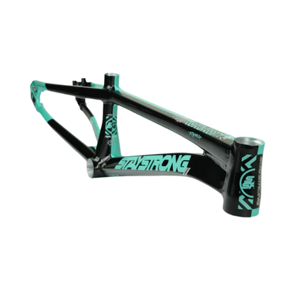Stay Strong For Life V5.1 Disc Alloy BMX Race Frame - Tiffany/Black