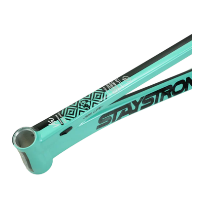 Stay Strong For Life V5.1 Disc Alloy BMX Race Frame - Tiffany/Black