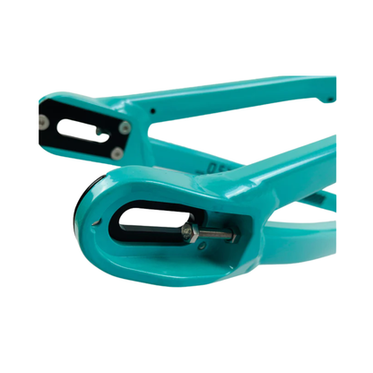 Stay Strong For Life V5 Disc Alloy BMX Race Frame - Charcoal/Mint