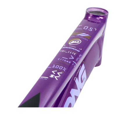 Stay Strong For Life V5 Disc Alloy BMX Race Frame - Purple/Black