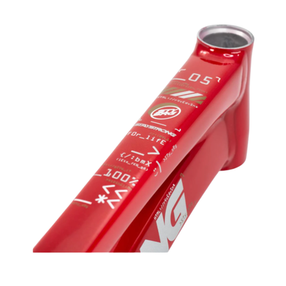 Stay Strong For Life V5 Disc Alloy BMX Race Frame - Red/Black