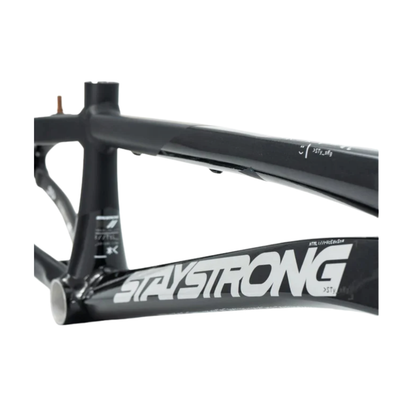 Stay Strong For Life V5 V-Brake Alloy BMX Race Frame-Black/Black - Mini