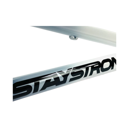 Stay Strong For Life V5 V-Brake Alloy BMX Race Frame - White/Black