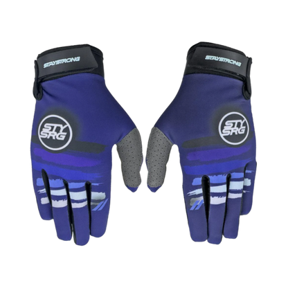 Stay Strong Paint BMX Race Gloves - Navy