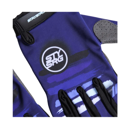 Stay Strong Paint BMX Race Gloves - Navy