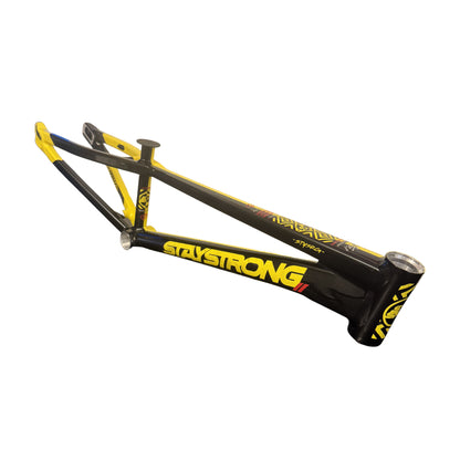Stay Strong For Life V5.1 Disc Alloy BMX Race Frame - Black/Yellow