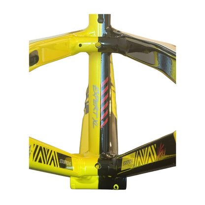 Stay Strong For Life V5.1 Disc Alloy BMX Race Frame - Black/Yellow