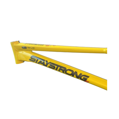 Stay Strong For Life V5.1 Disc Alloy BMX Race Frame - Black/Yellow