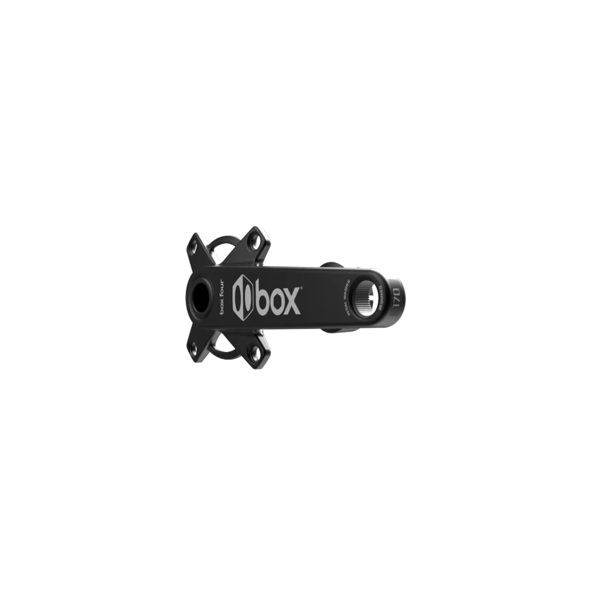 Box Four 2-Piece Crankset - Black - angle view