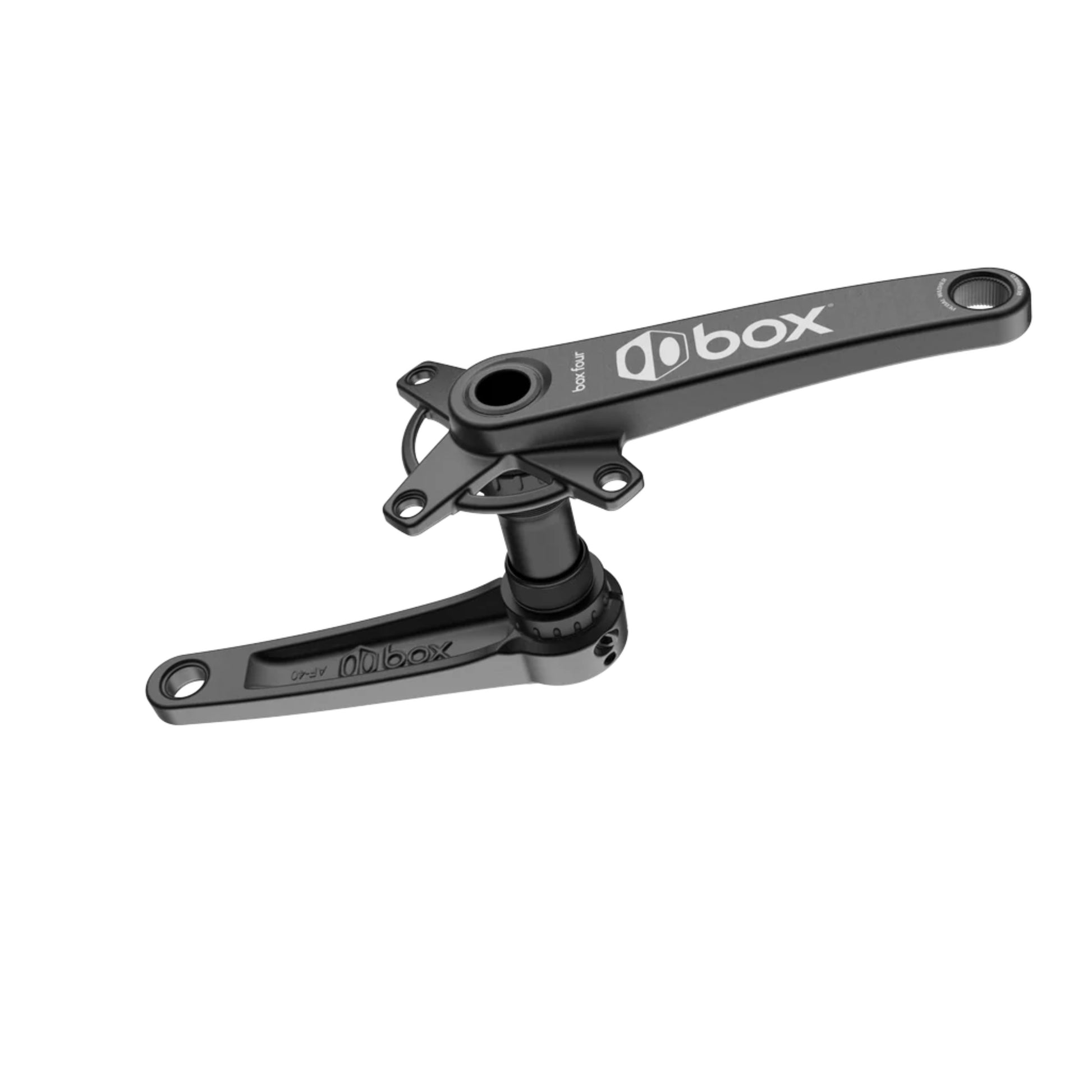 Box Four 2-Piece Crankset - Black - angle view