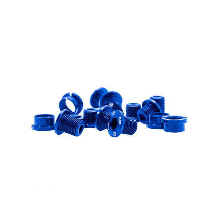 Box One 7075 Alloy Chainring Bolts - Blue