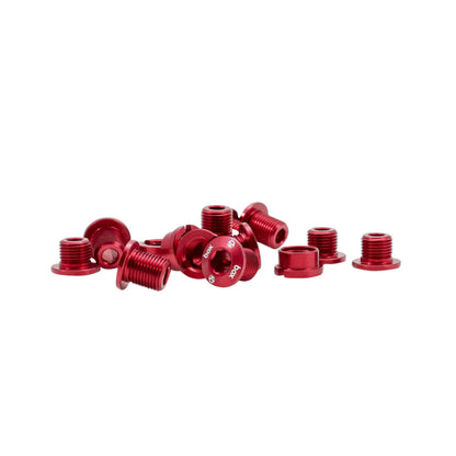 Box One 7075 Alloy Chainring Bolts - Red
