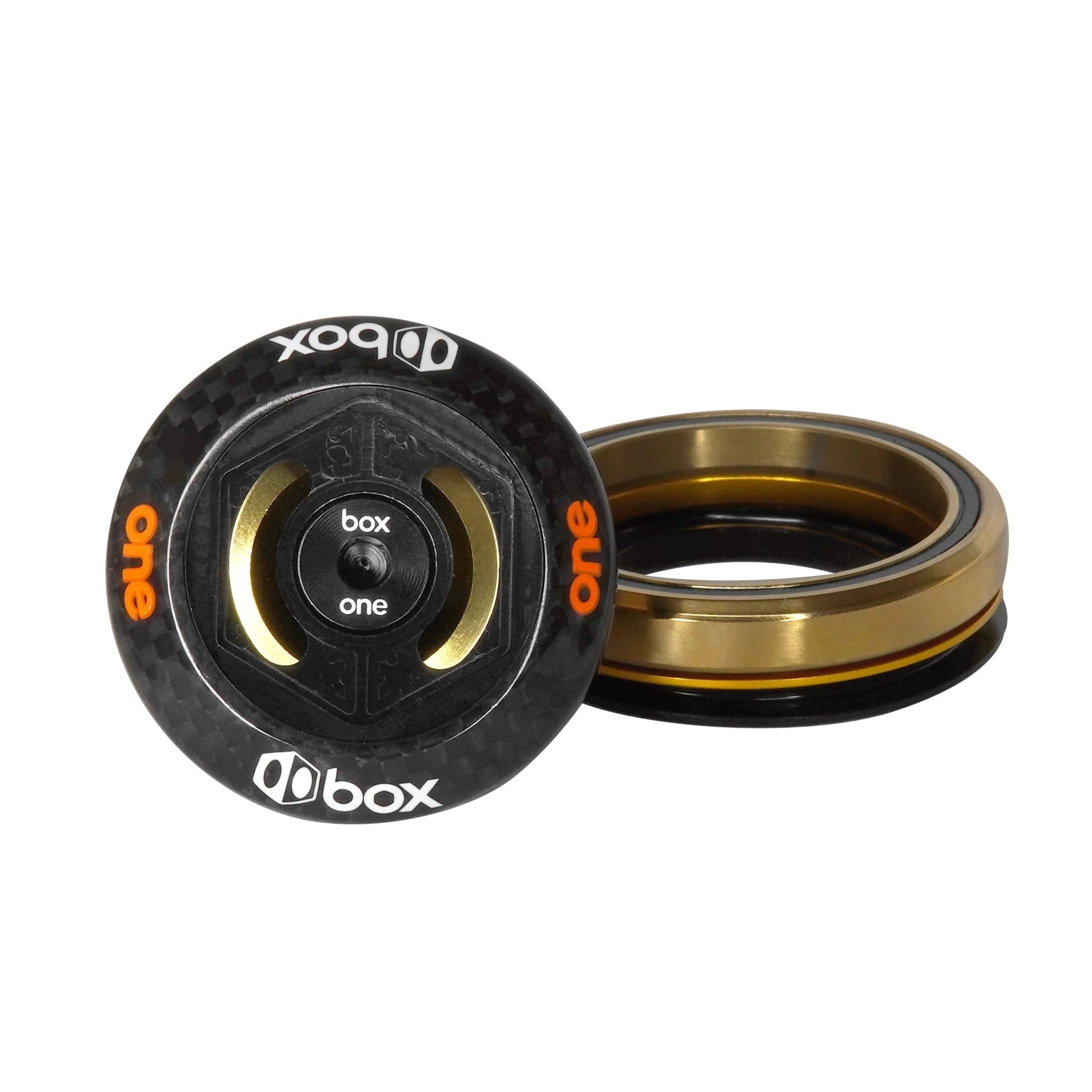 Box One Oversized Carbon 1-1/8 - 1.5 Inch Tapered Headset - Black