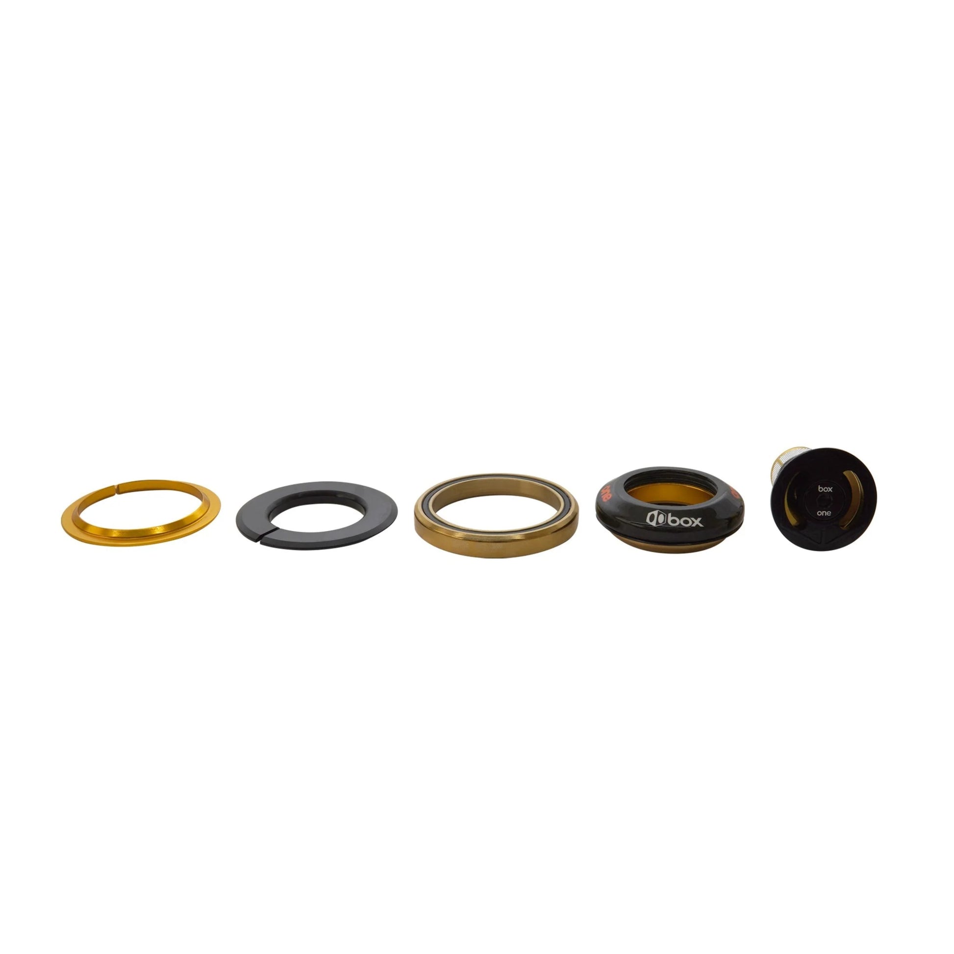 Box One Oversized Carbon 1-1/8 - 1.5 Inch Tapered Headset - Black