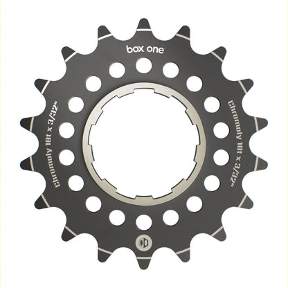 Box One Single Speed Chromoly Cogs - 18 Tooth Black